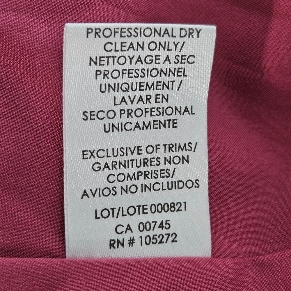 NWT Kay Unger Sabina Dress 16 Berry Sorbet Twisted Midi Sheath Formal Wedding - Picture 16 of 16